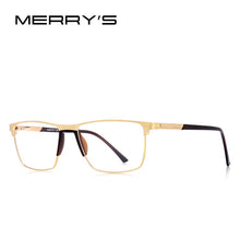 Carica l&#39;immagine nel visualizzatore di Gallery, MERRYS DESIGN Men Titanium Alloy Glasses Frame Male Square Ultralight Eye Myopia Prescription Eyeglasses S2001
