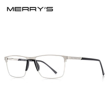 Carica l&#39;immagine nel visualizzatore di Gallery, MERRYS DESIGN Men Titanium Alloy Glasses Frame Male Square Ultralight Eye Myopia Prescription Eyeglasses S2001