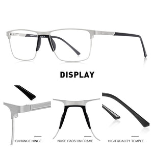 MERRYS DESIGN Men Titanium Alloy Glasses Frame  Male Square Ultralight Eye Myopia Prescription Eyeglasses S2001