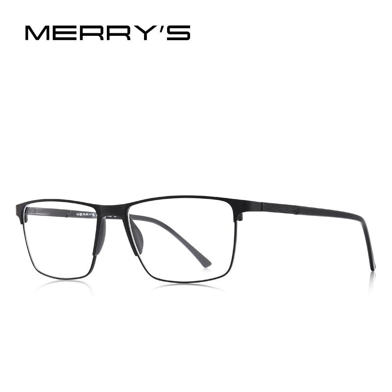 MERRYS DESIGN Men Titanium Alloy Glasses Frame Male Square Ultralight Eye Myopia Prescription Eyeglasses S2001