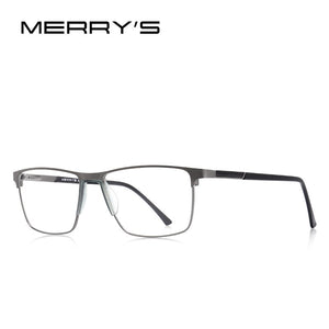 MERRYS DESIGN Men Titanium Alloy Glasses Frame  Male Square Ultralight Eye Myopia Prescription Eyeglasses S2001