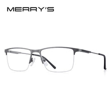 Carica l&#39;immagine nel visualizzatore di Gallery, MERRYS DESIGN Men Titanium Alloy Glasses Frame Half Optical Frame Myopia Prescription Optical Eyewear S2176
