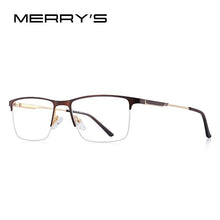 Carica l&#39;immagine nel visualizzatore di Gallery, MERRYS DESIGN Men Titanium Alloy Glasses Frame Half Optical Frame Myopia Prescription Optical Eyewear S2176