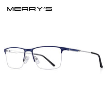 Carica l&#39;immagine nel visualizzatore di Gallery, MERRYS DESIGN Men Titanium Alloy Glasses Frame Half Optical Frame Myopia Prescription Optical Eyewear S2176