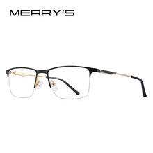 Carica l&#39;immagine nel visualizzatore di Gallery, MERRYS DESIGN Men Titanium Alloy Glasses Frame Half Optical Frame Myopia Prescription Optical Eyewear S2176