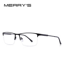 Carica l&#39;immagine nel visualizzatore di Gallery, MERRYS DESIGN Men Titanium Alloy Glasses Frame Male Square Eye Myopia Prescription Eyeglasses Male Half Optical S2064