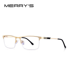 Carica l&#39;immagine nel visualizzatore di Gallery, MERRYS DESIGN Men Titanium Alloy Glasses Frame Male Square Eye Myopia Prescription Eyeglasses Male Half Optical S2064