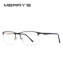 Carica l&#39;immagine nel visualizzatore di Gallery, MERRYS DESIGN Uomini Occhiali In Lega di Titanio Telaio Maschio Quadrato Metà Ottico Ultraleggero Occhio Miopia Occhiali Da Vista S2059