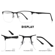 Carica l&#39;immagine nel visualizzatore di Gallery, MERRYS DESIGN Uomini Occhiali In Lega di Titanio Telaio Maschio Quadrato Metà Ottico Ultraleggero Occhio Miopia Occhiali Da Vista S2059