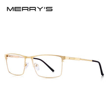 Carica l&#39;immagine nel visualizzatore di Gallery, MERRYS DESIGN Men Titanium Alloy Glasses Frame Male Square Ultralight Eye Myopia Prescription Eyeglasses Male Half Optical S2047