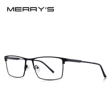 Carica l&#39;immagine nel visualizzatore di Gallery, MERRYS DESIGN Men Titanium Alloy Glasses Frame Male Square Ultralight Eye Myopia Prescription Eyeglasses Male Half Optical S2047