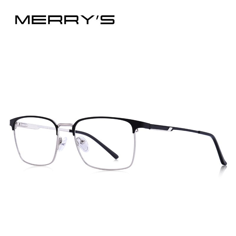 MERRYS DESIGN Men Titanium Alloy Glasses Frame Male Square Ultralight Eye Myopia Prescription Eyeglasses S2032