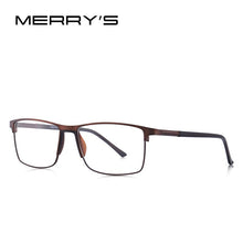 Carica l&#39;immagine nel visualizzatore di Gallery, MERRYS DESIGN Men Titanium Alloy Glasses Frame Male Square Ultralight Eye Myopia Prescription Eyeglasses TR90 Nose Pads S2036
