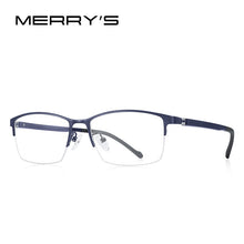 Carica l&#39;immagine nel visualizzatore di Gallery, MERRYS DESIGN Men Titanium Alloy Glasses Frame Myopia Prescription Eyeglasses Business Optical Frame TR90 Legs S2204