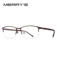 Carica l&#39;immagine nel visualizzatore di Gallery, MERRYS DESIGN Men Titanium Alloy Glasses Frame Myopia Prescription Eyeglasses Business Optical Frame TR90 Legs S2204
