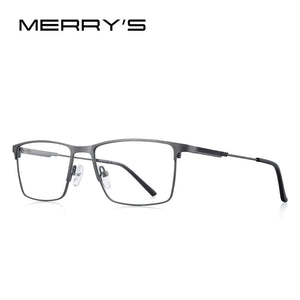 MERRYS DESIGN Men Titanium Alloy Glasses Frame Myopia Prescription Eyeglasses Optical Frame Business Style S2177