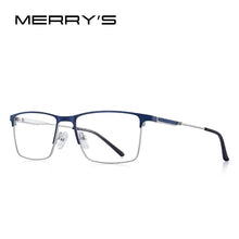 Load image into Gallery viewer, MERRYS DESIGN Men Titanium Alloy Glasses Frame Myopia Prescription Eyeglasses Optical Frame Business Style S2177