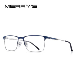 MERRYS DESIGN Men Titanium Alloy Glasses Frame Myopia Prescription Eyeglasses Optical Frame Business Style S2177
