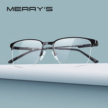 Carica l&#39;immagine nel visualizzatore di Gallery, MERRYS DESIGN Men Titanium Alloy Glasses Frame Optical Frame Business Style Myopia Prescription Eyeglasses S2178