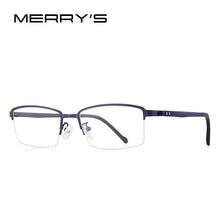 Carica l&#39;immagine nel visualizzatore di Gallery, MERRYS DESIGN Men Titanium Alloy Glasses Frame Prescription Eyeglasses TR90 Legs Business Style Half Optical Frame S2207