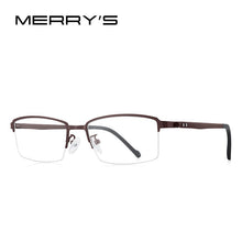 Carica l&#39;immagine nel visualizzatore di Gallery, MERRYS DESIGN Men Titanium Alloy Glasses Frame Prescription Eyeglasses TR90 Legs Business Style Half Optical Frame S2207