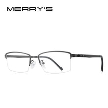 Carica l&#39;immagine nel visualizzatore di Gallery, MERRYS DESIGN Men Titanium Alloy Glasses Frame Prescription Eyeglasses TR90 Legs Business Style Half Optical Frame S2207