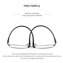 Load image into Gallery viewer, MERRYS DESIGN Men Titanium Alloy Glasses Frame TR90 Legs Business Myopia Prescription Eyeglasses Half Optical Frame S2213