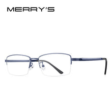Carica l&#39;immagine nel visualizzatore di Gallery, MERRYS DESIGN Men Titanium Alloy Glasses Frame TR90 Legs Myopia Prescription Eyeglasses Business Optical Frame S2209
