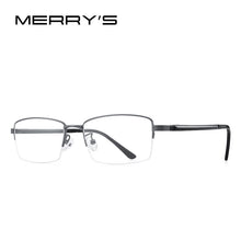 Carica l&#39;immagine nel visualizzatore di Gallery, MERRYS DESIGN Men Titanium Alloy Glasses Frame TR90 Legs Myopia Prescription Eyeglasses Business Optical Frame S2209