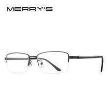 Carica l&#39;immagine nel visualizzatore di Gallery, MERRYS DESIGN Men Titanium Alloy Glasses Frame TR90 Legs Myopia Prescription Eyeglasses Business Optical Frame S2209