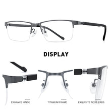 Carica l&#39;immagine nel visualizzatore di Gallery, MERRYS DESIGN Men Titanium Alloy Glasses Frame TR90 Legs Myopia Prescription Eyeglasses Business Style Optical Frame S2203