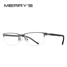 Carica l&#39;immagine nel visualizzatore di Gallery, MERRYS DESIGN Men Titanium Alloy Glasses Frame TR90 Legs Myopia Prescription Eyeglasses Business Style Optical Frame S2203