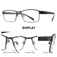 Carica l&#39;immagine nel visualizzatore di Gallery, MERRYS DESIGN Men Titanium Alloy Glasses Frame TR90 Legs Myopia Prescription Eyeglasses Optical Frame Business Style S2210