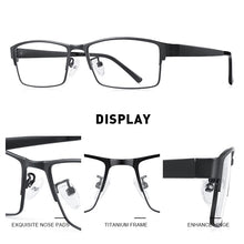 Carica l&#39;immagine nel visualizzatore di Gallery, MERRYS DESIGN Men Titanium Alloy Glasses Frame TR90 Legs Myopia Prescription Eyeglasses Optical Frame Business Style S2211