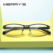 Carica l&#39;immagine nel visualizzatore di Gallery, MERRYS DESIGN Men Titanium Alloy Glasses Frame TR90 Legs Myopia Prescription Eyeglasses Optical Frame Business Style S2210