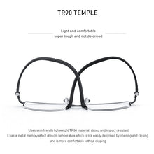 Carica l&#39;immagine nel visualizzatore di Gallery, MERRYS DESIGN Men Titanium Alloy Glasses Frame TR90 Legs Myopia Prescription Eyeglasses Optical Frame Business Style S2308