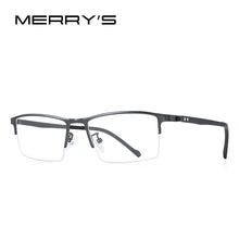 Carica l&#39;immagine nel visualizzatore di Gallery, MERRYS DESIGN Men Titanium Alloy Glasses Frame TR90 Legs Myopia Prescription Eyeglasses Optical Frame Business Style S2308