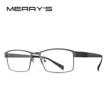 Carica l&#39;immagine nel visualizzatore di Gallery, MERRYS DESIGN Men Titanium Alloy Glasses Frame TR90 Legs Myopia Prescription Eyeglasses Optical Frame Business Style S2210