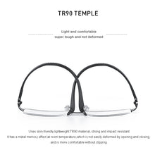 Load image into Gallery viewer, MERRYS DESIGN Men Titanium Alloy Glasses Frame TR90 Legs Myopia Prescription Eyeglasses Optical Frame Business Style S2221