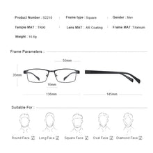 Carica l&#39;immagine nel visualizzatore di Gallery, MERRYS DESIGN Men Titanium Alloy Glasses Frame TR90 Legs Myopia Prescription Eyeglasses Optical Frame Business Style S2210