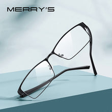 Carica l&#39;immagine nel visualizzatore di Gallery, MERRYS DESIGN Men Titanium Alloy Glasses Frame TR90 Legs Myopia Prescription Eyeglasses Optical Frame Business Style S2211