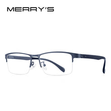 Load image into Gallery viewer, MERRYS DESIGN Men Titanium Alloy Glasses Frame TR90 Legs Myopia Prescription Eyeglasses Optical Frame Business Style S2221