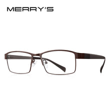 Carica l&#39;immagine nel visualizzatore di Gallery, MERRYS DESIGN Men Titanium Alloy Glasses Frame TR90 Legs Myopia Prescription Eyeglasses Optical Frame Business Style S2210