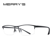 Carica l&#39;immagine nel visualizzatore di Gallery, MERRYS DESIGN Men Titanium Alloy Glasses Frame TR90 Legs Myopia Prescription Men&#39;s Eyewear Frames Business Style S2225
