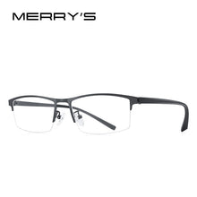 Carica l&#39;immagine nel visualizzatore di Gallery, MERRYS DESIGN Men Titanium Alloy Glasses Frame TR90 Legs Myopia Prescription Men&#39;s Eyewear Frames Business Style S2225