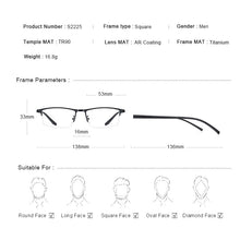 Carica l&#39;immagine nel visualizzatore di Gallery, MERRYS DESIGN Men Titanium Alloy Glasses Frame TR90 Legs Myopia Prescription Men&#39;s Eyewear Frames Business Style S2225