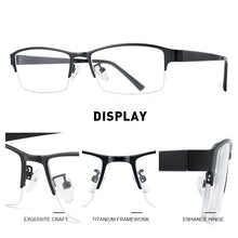 Carica l&#39;immagine nel visualizzatore di Gallery, MERRYS DESIGN Men Titanium Alloy Glasses Frame TR90 Legs Prescription Eyeglasses Optical Frame Business Style S2216