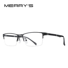 Carica l&#39;immagine nel visualizzatore di Gallery, MERRYS DESIGN Men Titanium Alloy Glasses Frames Prescription Eyeglasses Business Style Optical Frame TR90 Legs S2224