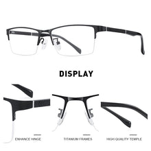 Carica l&#39;immagine nel visualizzatore di Gallery, MERRYS DESIGN Men Titanium Alloy Glasses Frames Prescription Eyeglasses Business Style Optical Frame TR90 Legs S2224