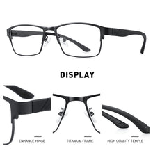 Carica l&#39;immagine nel visualizzatore di Gallery, MERRYS DESIGN Men Titanium Alloy Glasses Frames TR90 Legs Business Myopia Prescription Eyeglasses Optical Frame S2219